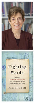 Photo of Nancy Cott and her book cover 
